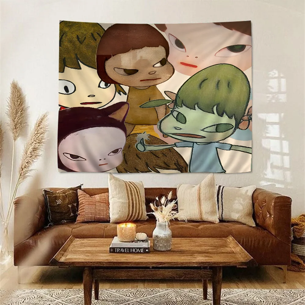 Yoshitomo Nara Anime Tapestry Art Science Fiction Room Home Decor Wall Art Decor
