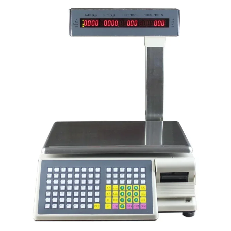 

Barcode Scale Label Printing Balance (TM-15A-5D) Digital Electronic Scale & Printer English Russia Arabic Spanish