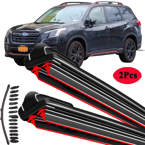 Limpiaparabrisas de goma doble para Subaru Forester SUV SJ SK 2013 2014 2015 2016 2017 2018 2019 2020 2021 2022