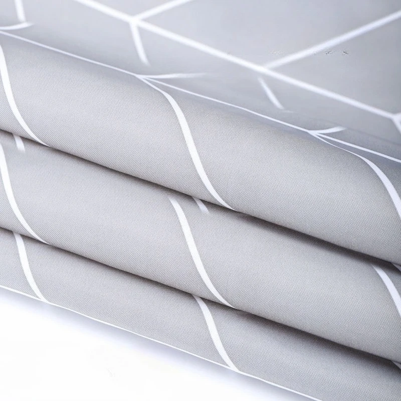 Shower Curtains  Arrow Print Polyester Fabric Gray Bathroom Curtain Waterproof Mildew Proof for Toilet Modern Style with Hooks