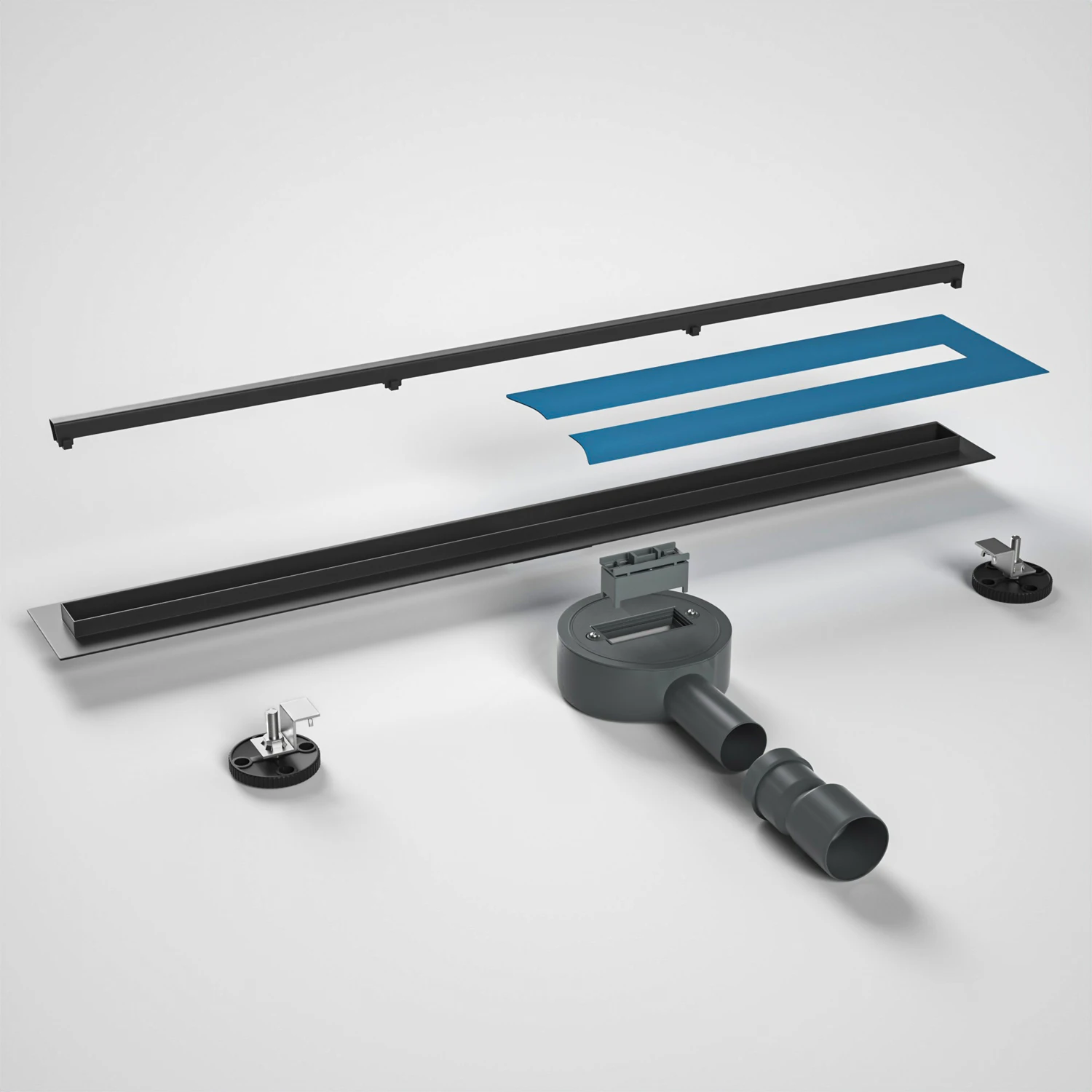 

Wholesale Anti Odor Stainless Steel Floor Drain Side Discharge Linear Shower Drain with Rotatable Base