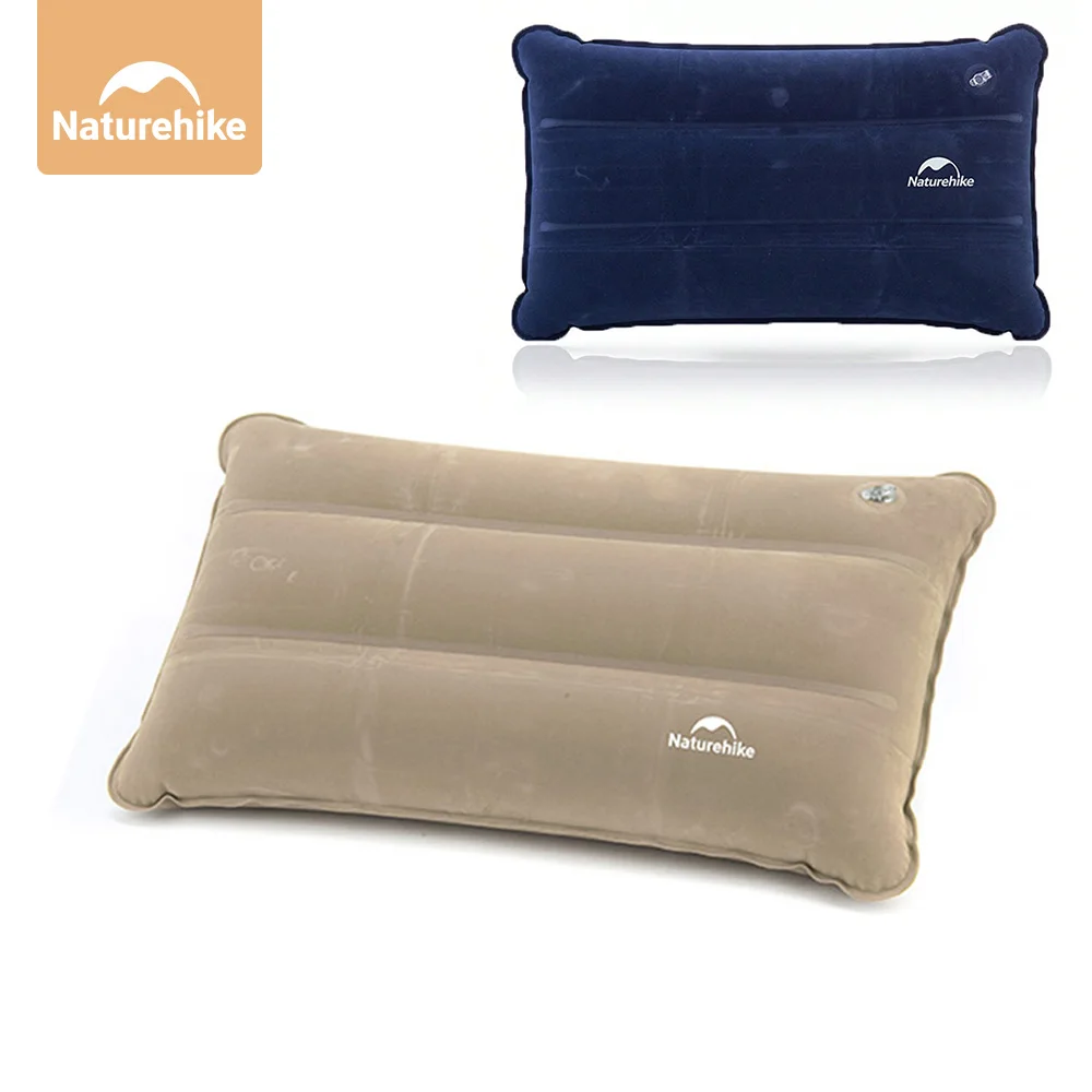 Naturehike travesseiro inflável de viagem portátil dobrável travesseiro de ar inflável ao ar livre equipamento de acampamento de dormir conforto ultraleve macio