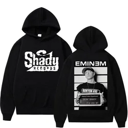 Rapper Eminem Double Sided Print Hoodie Men Women Hip Hop Vintage Oversized Hoodies Trend Fashion Hooded Sweatshirts Streetwear