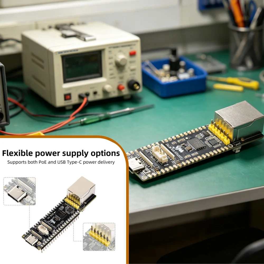 ESP32-P4-ETH Development Board 100Mbps Ethernet USB 2.0 OTG, Low Power RISC-V, for Industrial HMI Edge Computing AI Inference