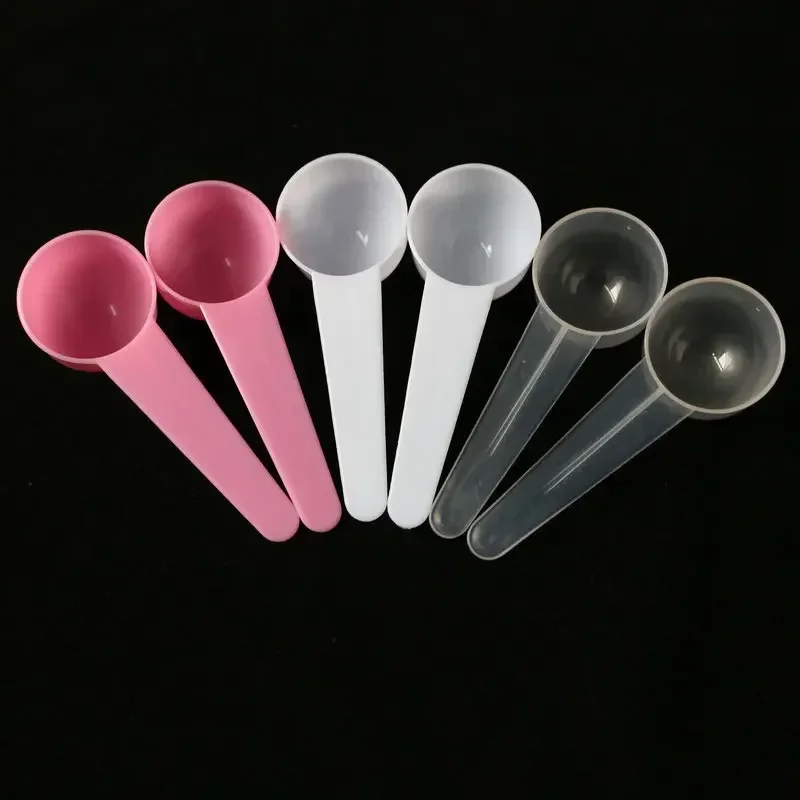 Spoon 5g Plastic PP Metering Spoon 10ml Milk Powder Liquid Mask Powder Spoon Round Bottom Short Handle