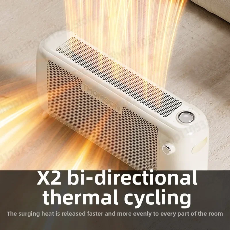 Energy Saving Electric Heater Portable Space Heater for Home Indoor Winter Heating with Adjustable Thermostat