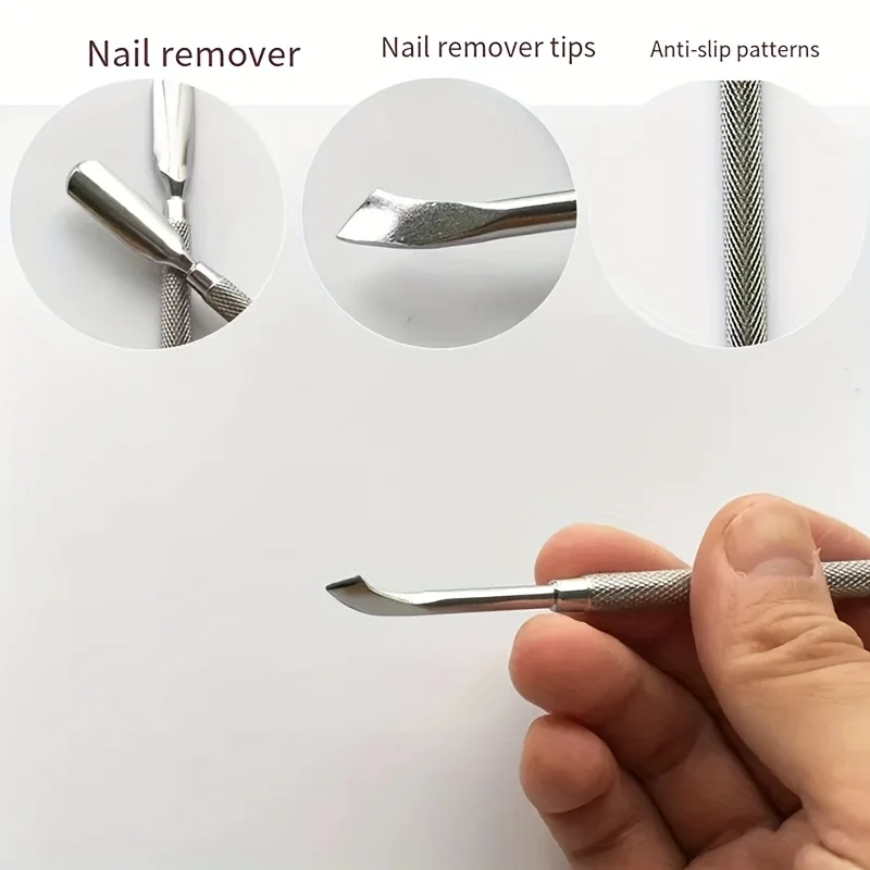 مجموعة العناية بالأظافر الاحترافية المصنوعة من الفولاذ المقاوم للصدأ مكونة من 3 قطع تتضمن مشابك متينة ومزيلات الجلد الميت مثالية للتقليم والباديكير #6