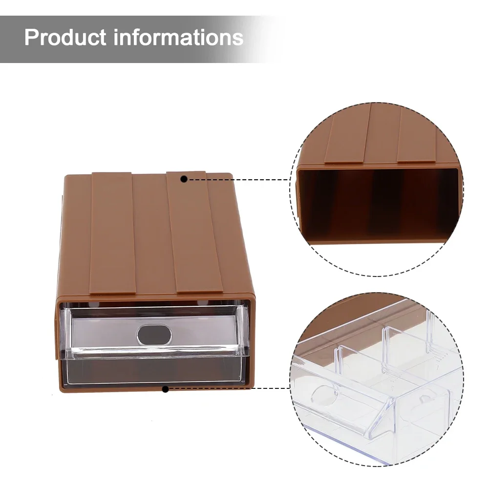 Caja de almacenamiento de herramientas de Hardware, contenedor de almacenamiento de cuentas de uñas de tornillo de plástico apilable, cajón de