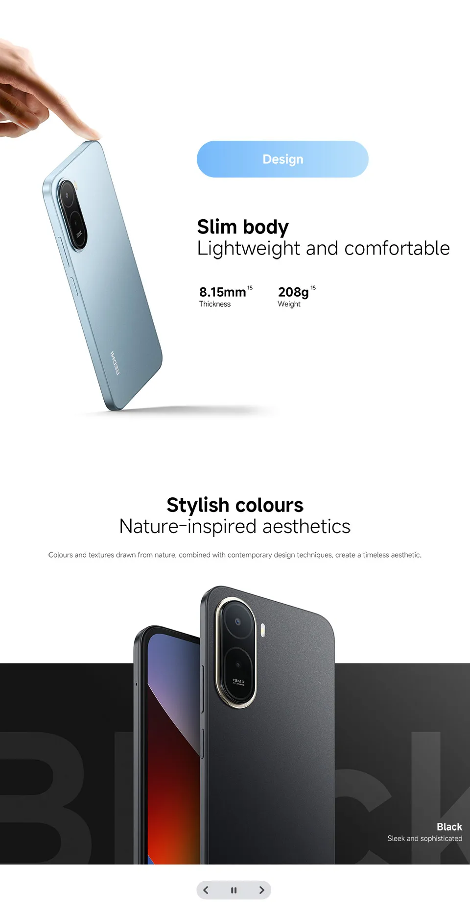 Global Version Xiaomi Redmi A7 Pro Smartphone ROM 6000mAh 15W Charging Octa-core UNISOC T7250 13MP Camera 120Hz 6.9" LCD Display
