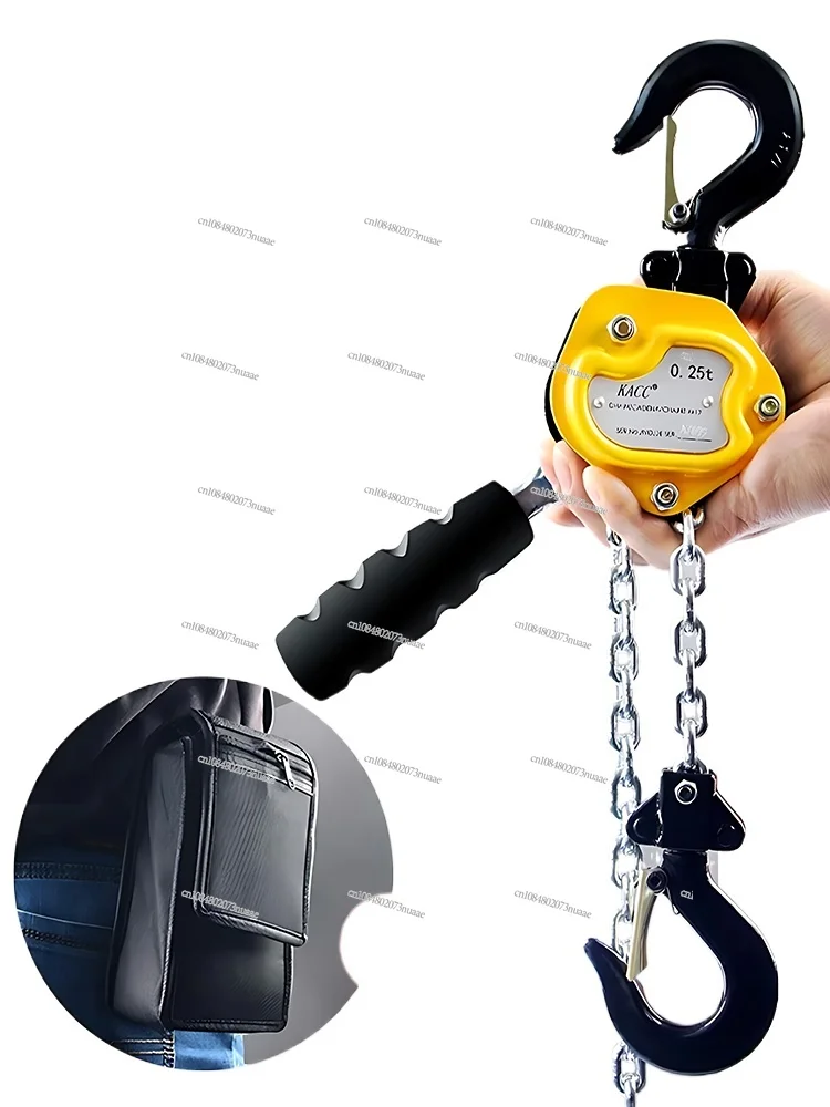 Mini Hoist Hand Lever Guide Chain, Ultra-Small, Crane, 0.25T, 0.5T, 0.75 T