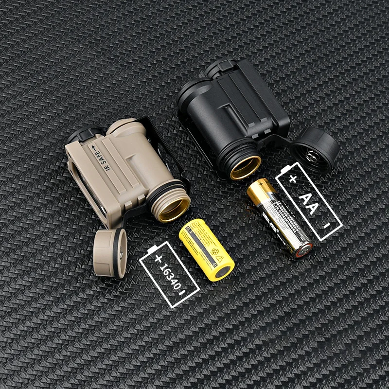 WADSN Sidewinder 2 FAST Wielofunkcyjna Lampka na Hełm - Czerwono/Niebieska IR i Biała LED Latarka Czołowa Stroboskopowa do Oświetlenia Taktycznego