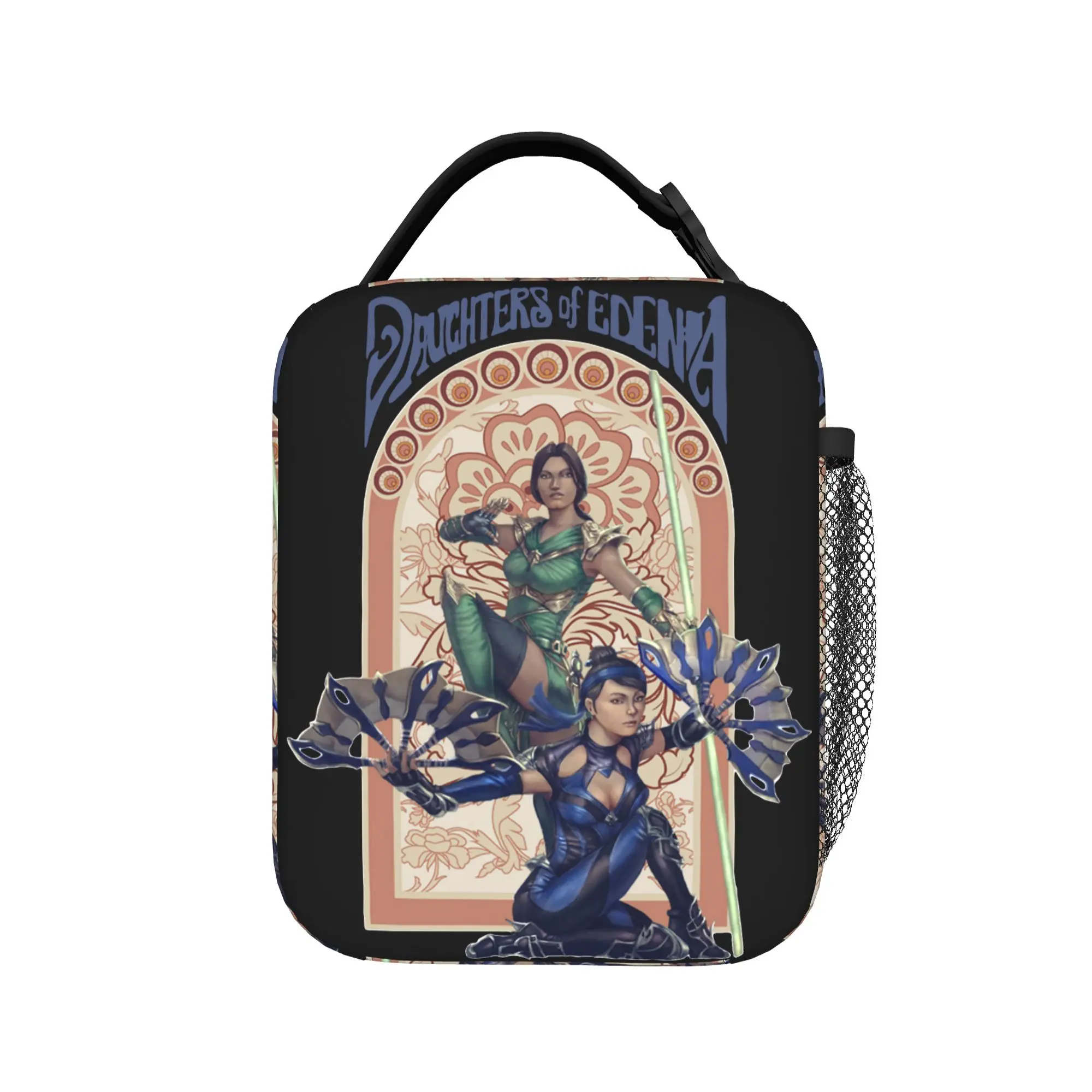 Jade Kitana Mortal Kombat Bolsas de almoço isoladas portáteis MK11, recipiente para refeições, bolsa térmica, lancheira, escola, viagem, homens, mulheres