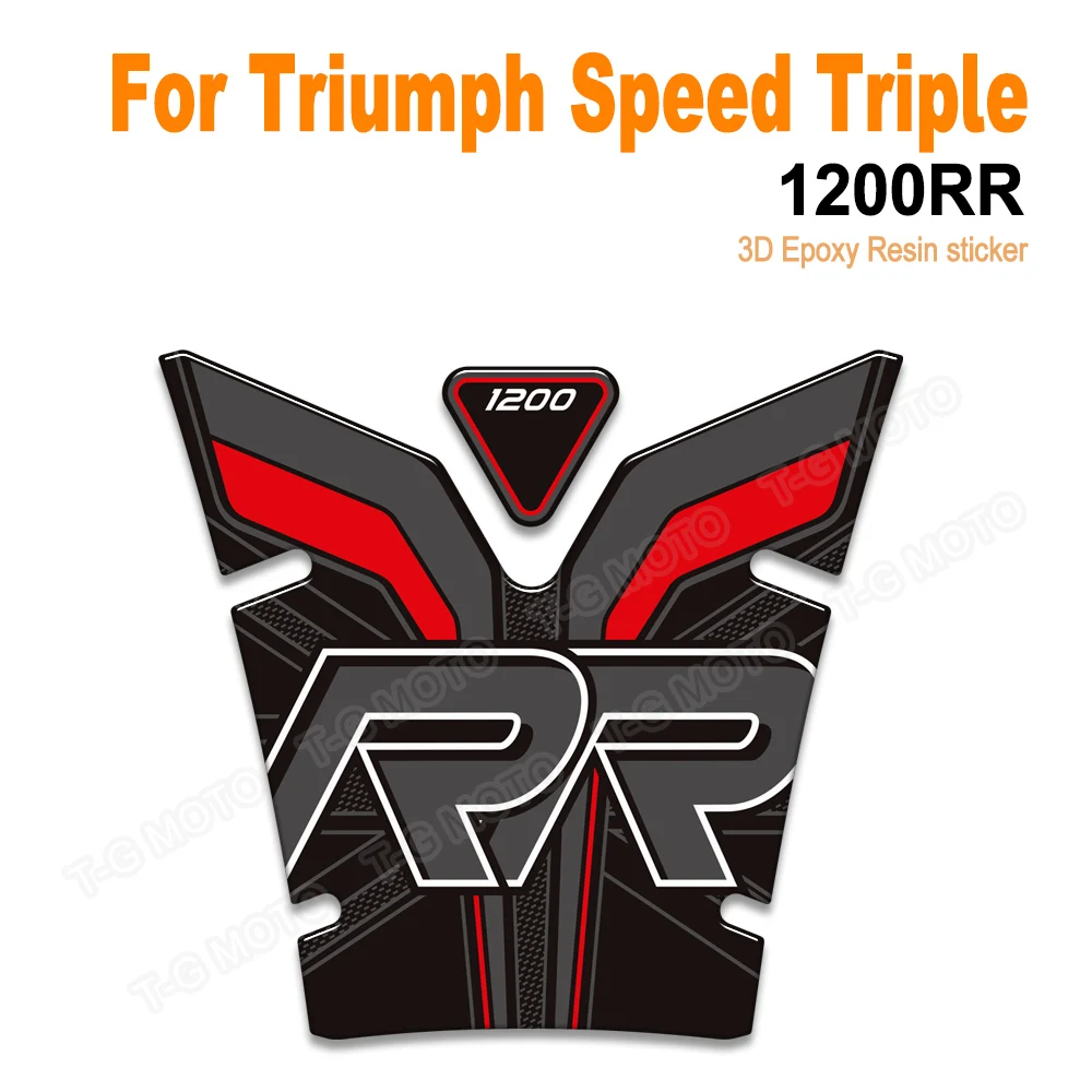 

Motorcycle Stickers Tank Pad Gas Fuel Oil Kit Knee Protector Decals For Triumph Speed Triple 1200RR 1200 RR