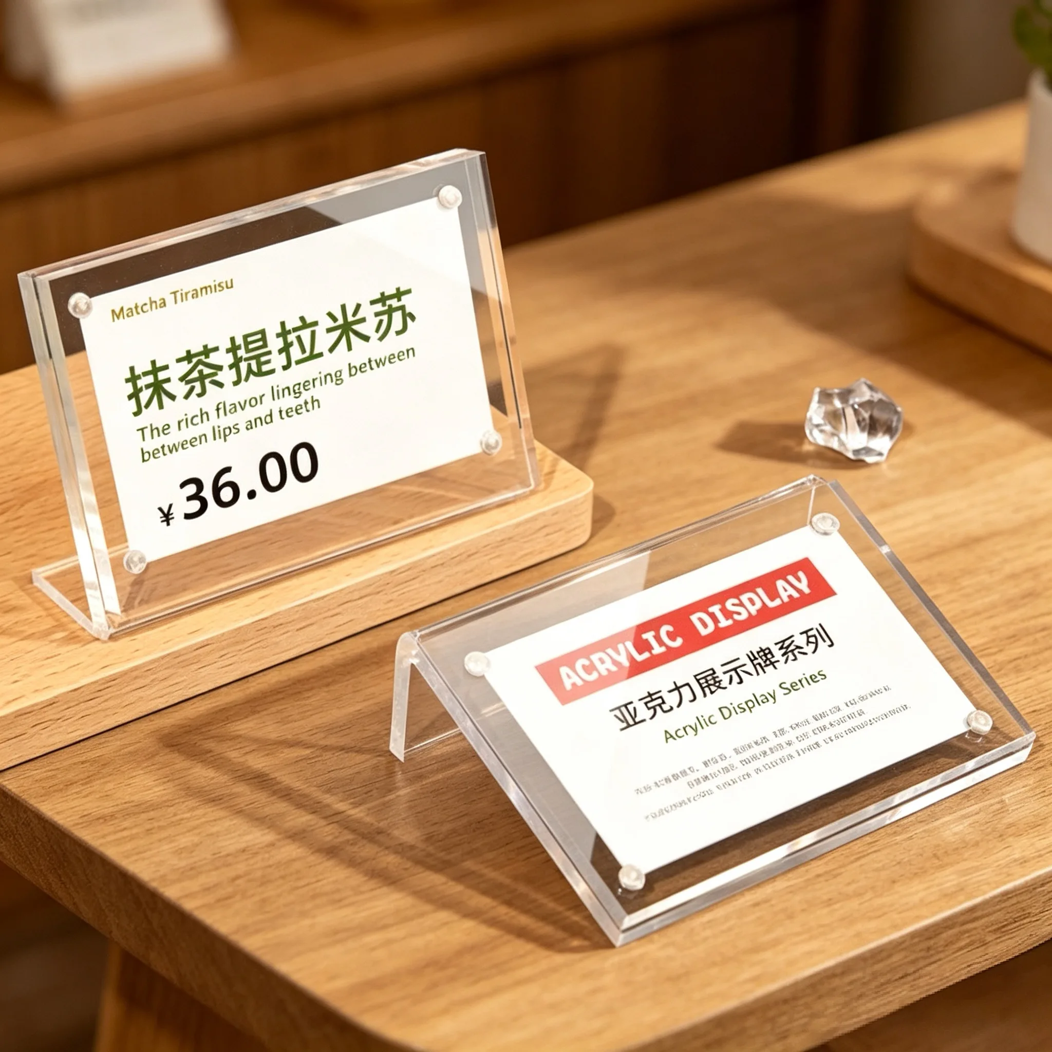 10 Pieces 90x128mm Magnetic Acrylic Price Label Card Tags Table Name Ticket Holder Menu Acrylic Sign Holders Display Stand