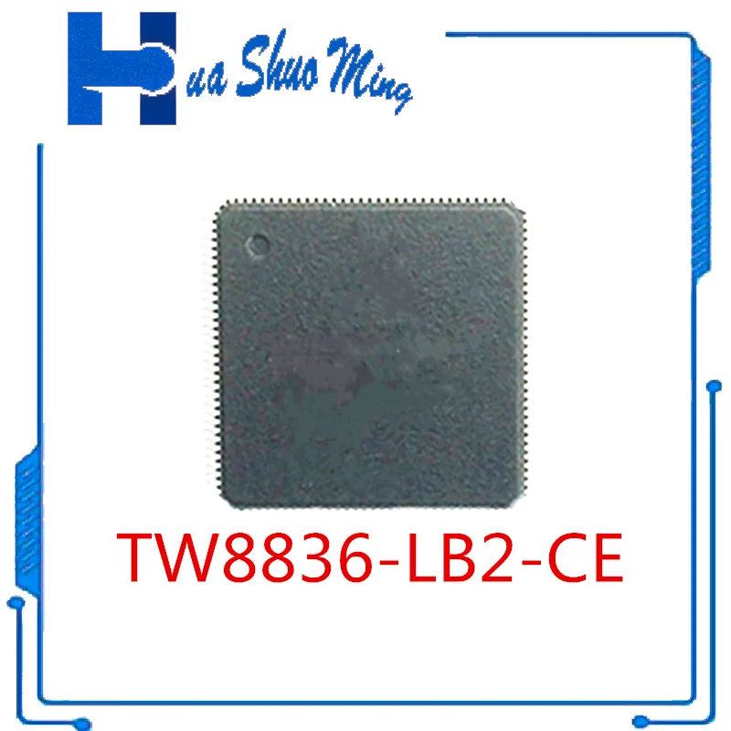 2Pcs/Lot    TW8836 TW8836-LB2-CE QFP128