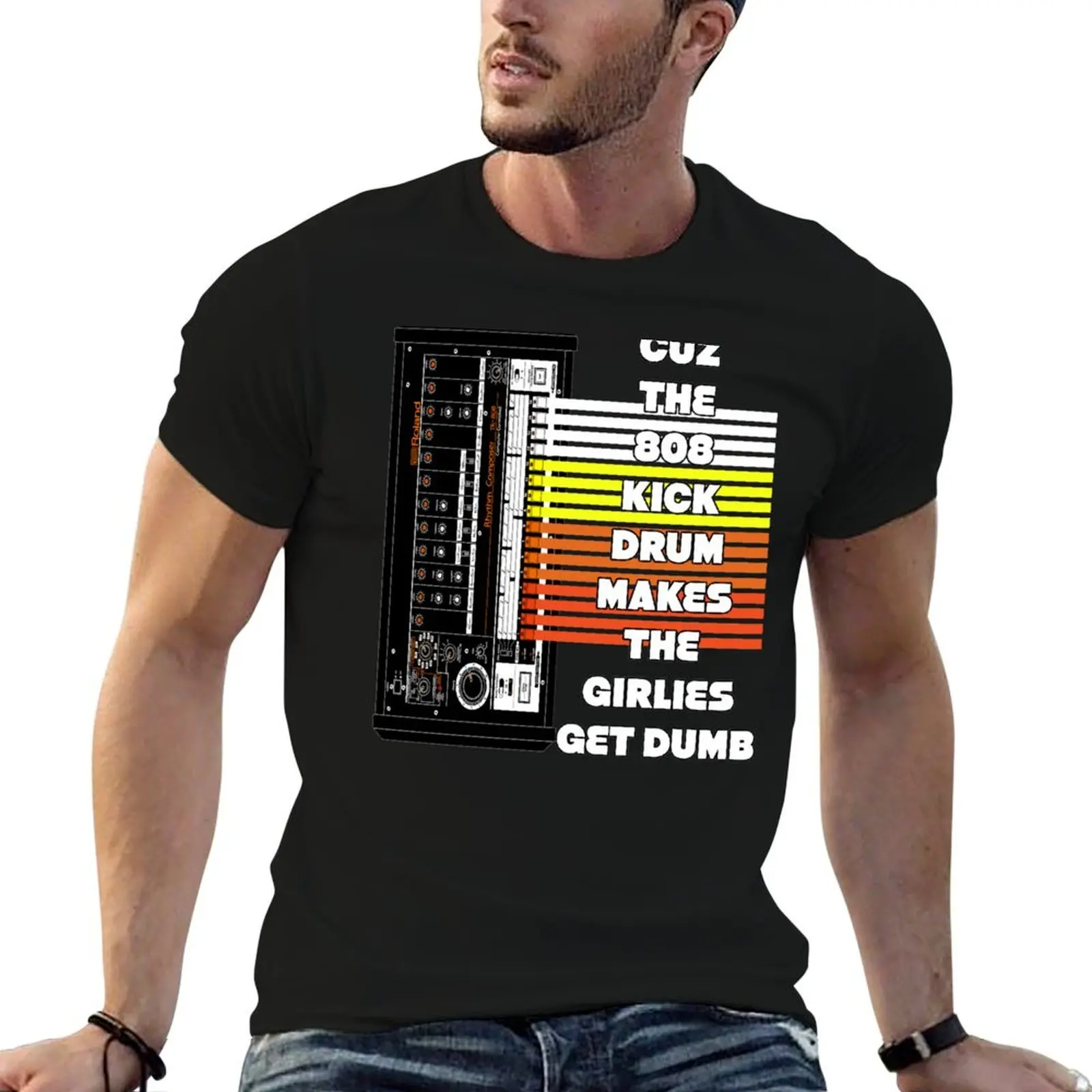 

808 KICK DRUM T-Shirt anime tshirt man t shirt graphic t shirts for man cotton funny T-shirt
