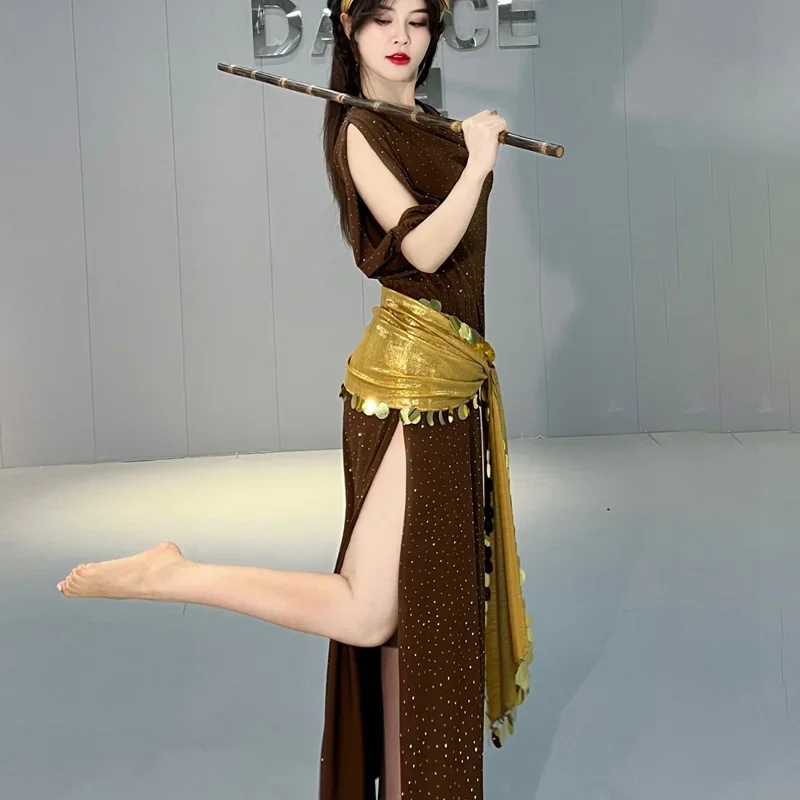 

Dancer's Vitality Dance Wear Modal Guangdong Acrylic Nylon Rayon Linen Belly Dancing Girl Costume 5050