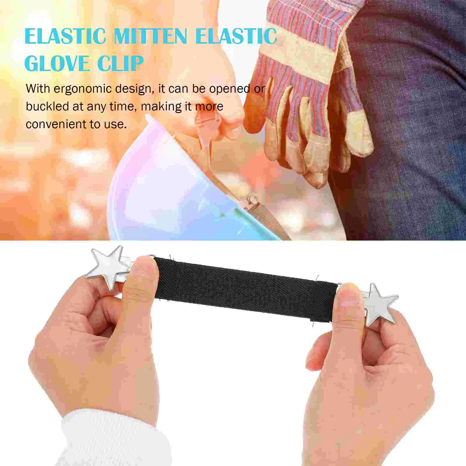 Glove Clip Shawl Elastic Children Gloves Catcher Mitten Clamps Clips Mittens Kids