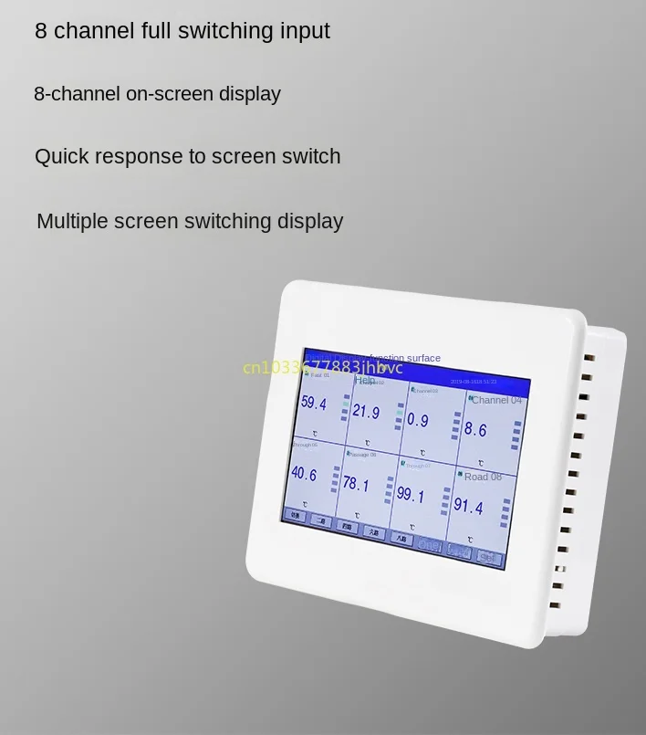 Paperless recorder Industrial multi-channel temperature inspector Liquid level pressure,  voltage monitoring controller T710