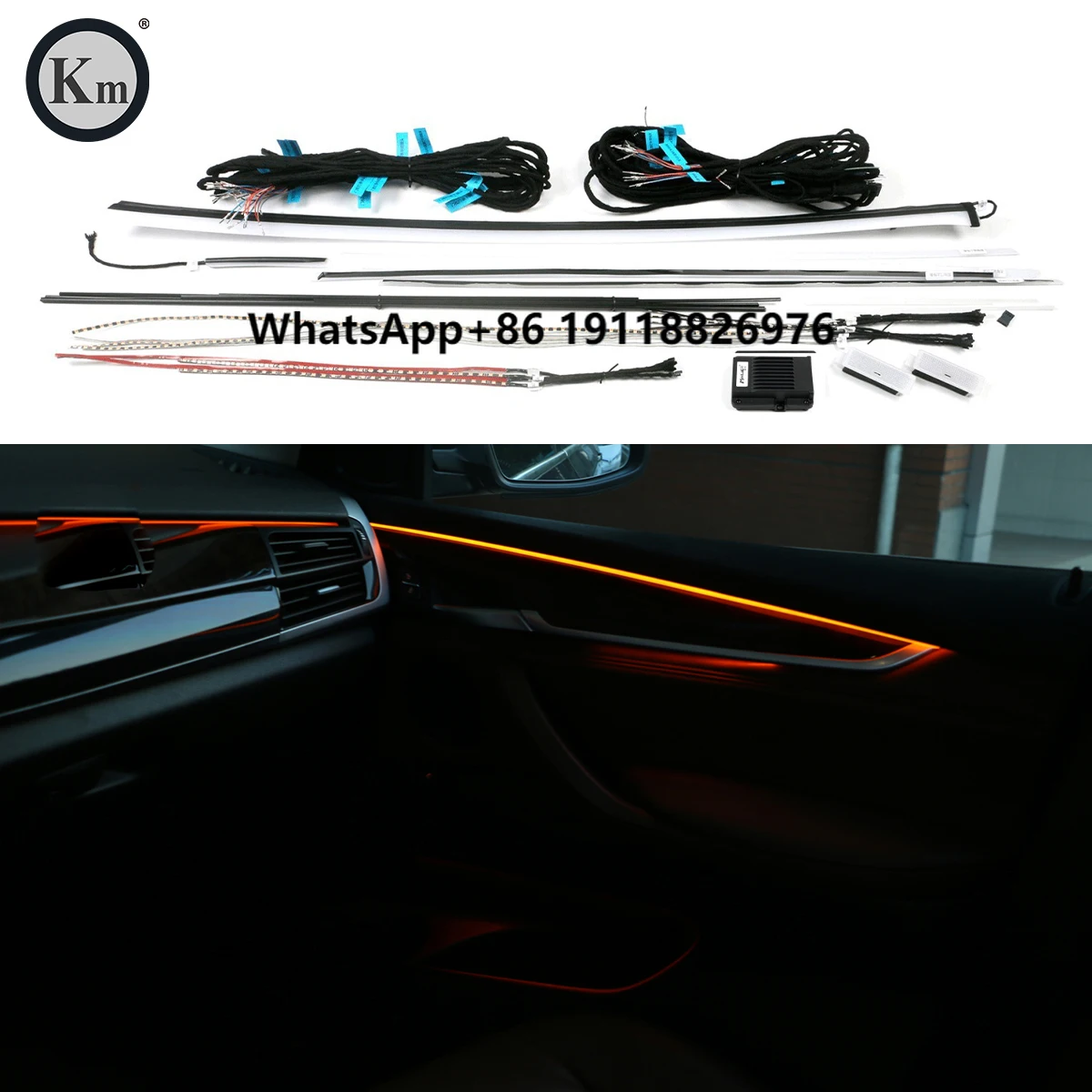 

For F15 X5 LED Strips Air Atmosphere Interior LED Ambient Lighting Door Light 2014-2018