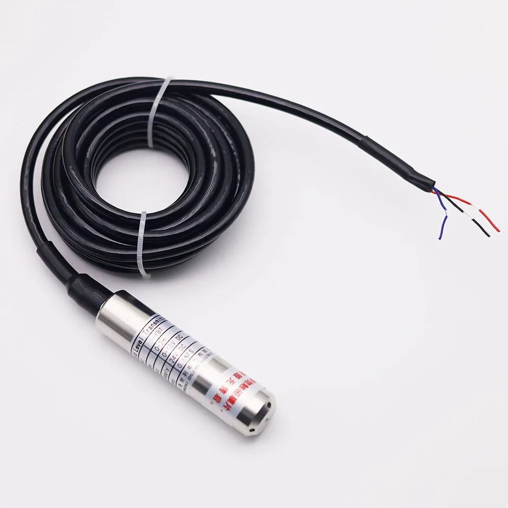 1m 2m 3m 4m 5m liquid level sensor water depth transmitter 0-10V output 24VDC power supply