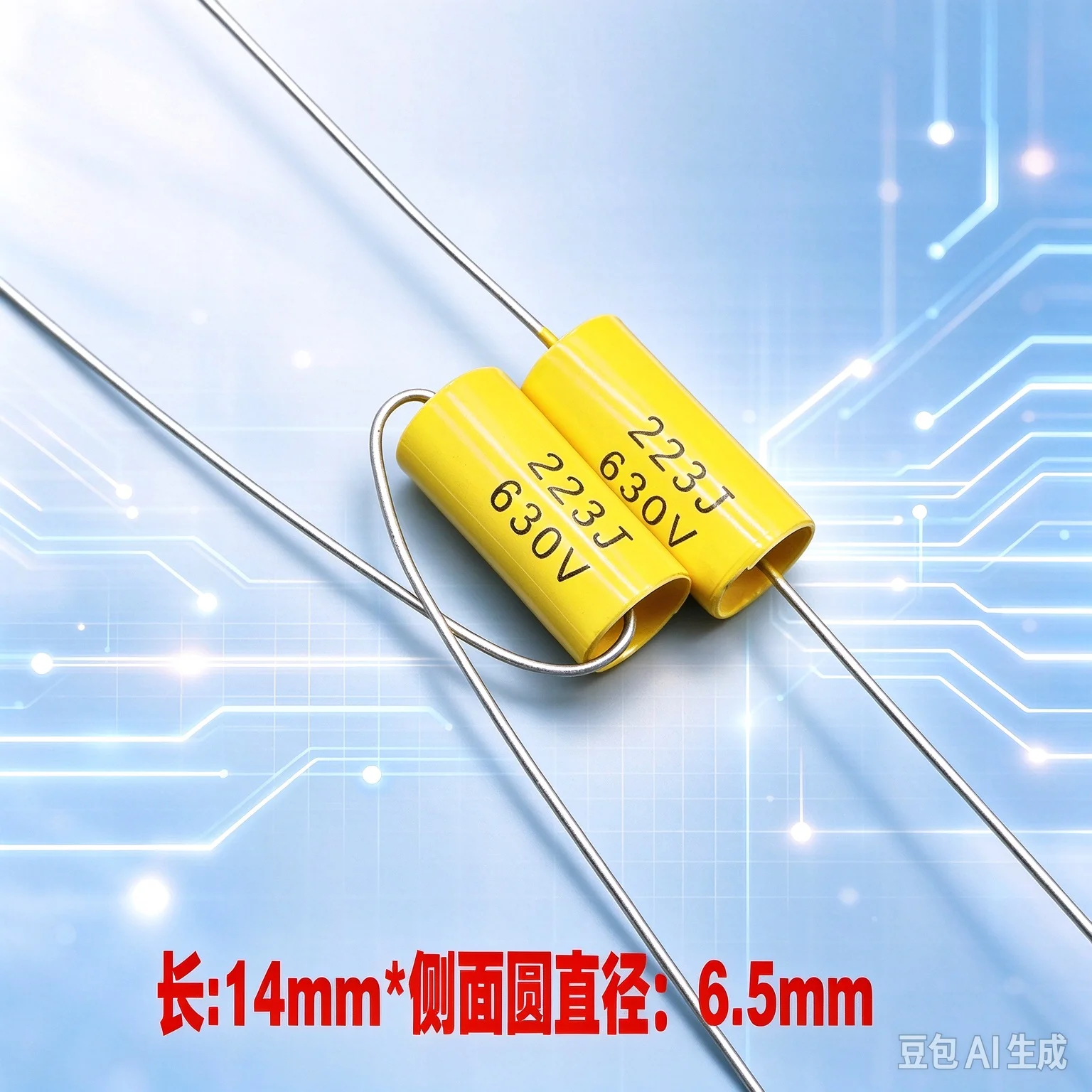 for CBB MKP 223 22nf 0.022uf 630v 2J Axial Audio Coupling Non-polar Film Capacitor  50pcs
