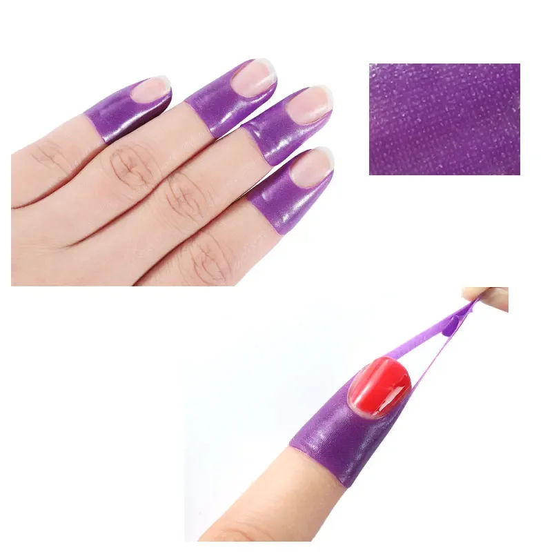 10 pcs U-shape Finger Cover Sticker Spill-proof Tape Nail Protector Polish UV Gel Painting Manicure Protection Nail Art Tools