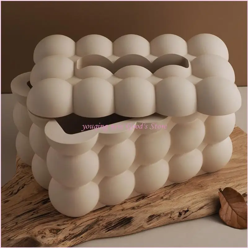57QA Multipurpose Silicone Tissue Box Mould for Crafting Jewelry Holders and Gifts