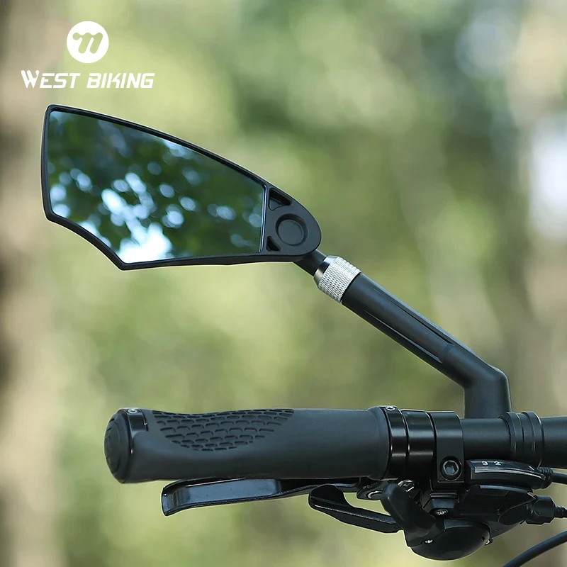 

WEST BIKING Bicycle Rearview Mirror Anti-Glare Telescopic Flexible 360 Wide Angle MTB E-Bike Electric Scooter HD Rearview Mirror