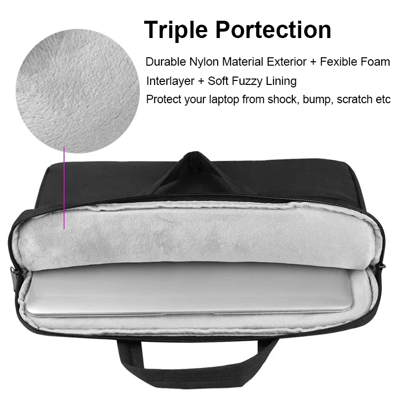 Laptop Bag Case Sleeve Cover Handbag Portable 13 14 15 15.6 Inch for MacBook Air Pro 13.3 15.4 Xiaomi HP Huawei Asus Dell Bag