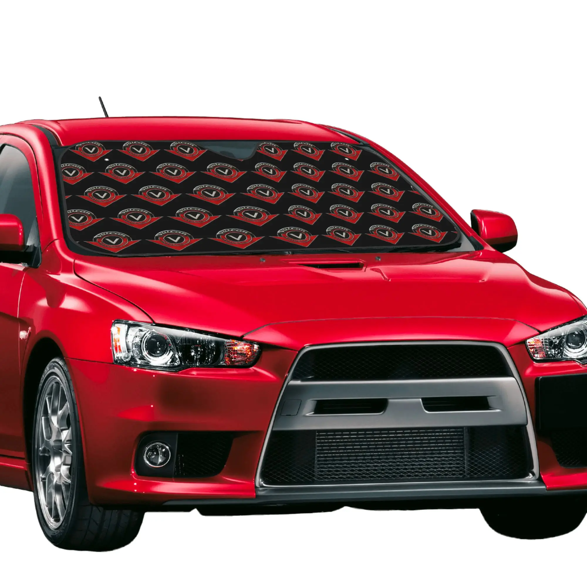 Vulcans Motorcyle Car Front Windshield Sun Visor Heat Insulation  UV Protection Portable Aluminum Foil Auto Visor