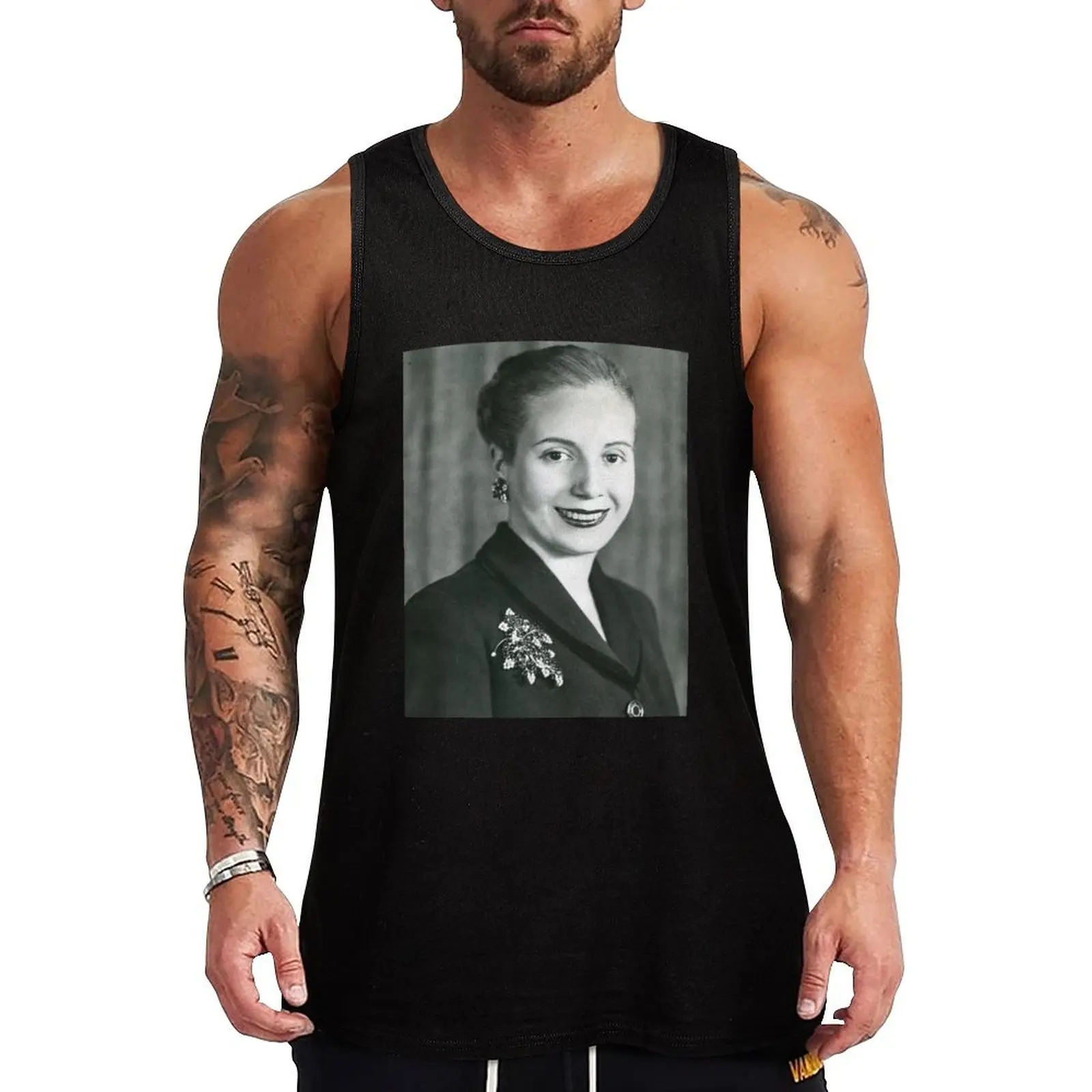 

First Lady Eva Peron Tank Top Solid Tone Tank Top Simple Casual Everyday Wear
