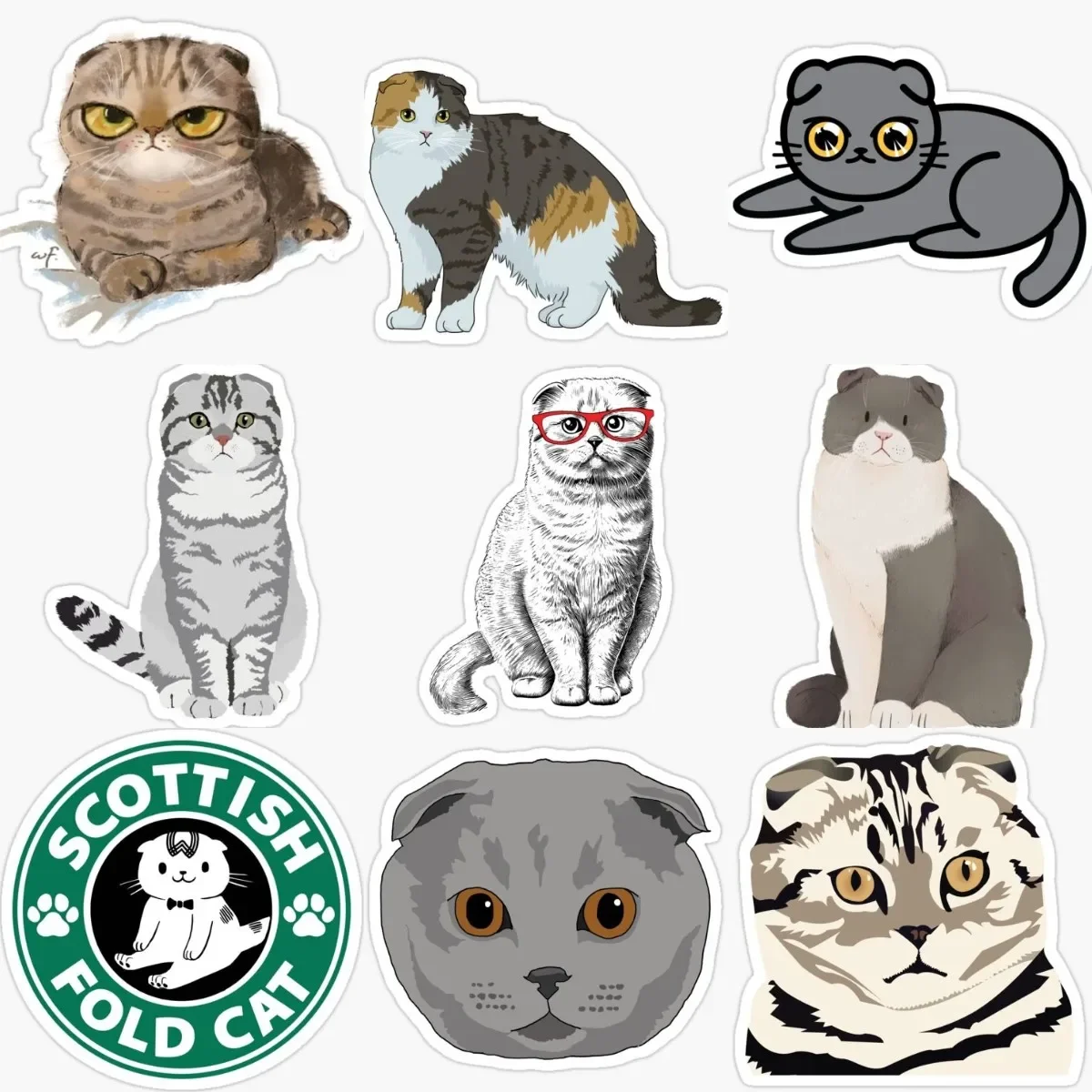 

Cute Ragdoll Cat Pets Catoon Creative Stickers for Decorate Car Bicycle Van Wall Room Fridge Table Helmet Camper Bumper