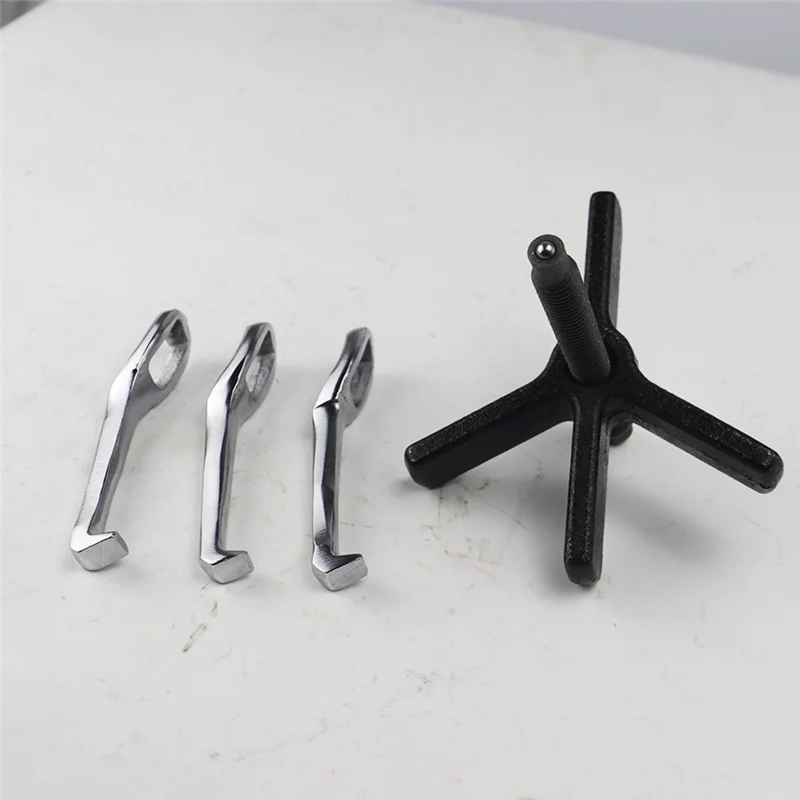 AB66-Meccanico 4 pollici 3 artigli Set di strumenti per forgiatura multifunzionale per riparazione auto Utensili manuali Estrattore per cuscinetti per timbri