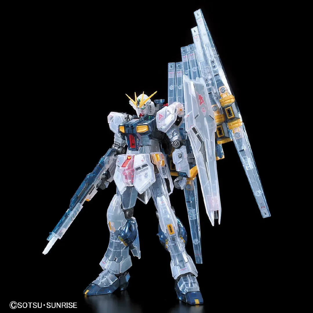 

Original Bandai Gundam Anime Figure RG 1/144 Venue Restrictions RX-93 VGundam Color Transparent Assembled Anime Action Figures