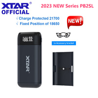 XTAR PB2SL Battery Charger 18650 21700 20700 Rechargable Li-ion Batteries DIY Power Bank Portable Charger  QC3.0 Fast Charger