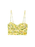 TFMLN Women Floral Print Skirt Two Piece Set Sexy Crop Sling Camisole Casual Beach Holiday Style A-line Skirts Sets Female New - Image 2