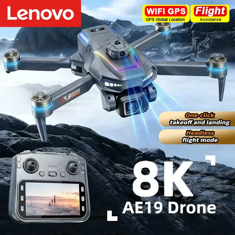 Lenovo AE19 Drone 4K HD Dual Camera with Brushless Motor Infrared Obstacle Avoidance Dual Camera Optical Flow Positioning