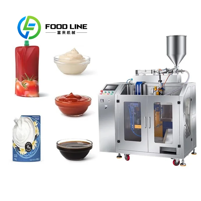 Premade Pouch Packing Machine Simple Structure Easy Maintain Fewer Spare Parts Change Edible Oil Packing Line Top Quality