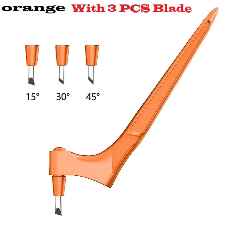 1/2/4Sets Craft Cutting Pen Tools 360 Degree Rotating Blade 3 Heads Stainless Steel Blade DIY  Portable Art Carving Cutter Knife