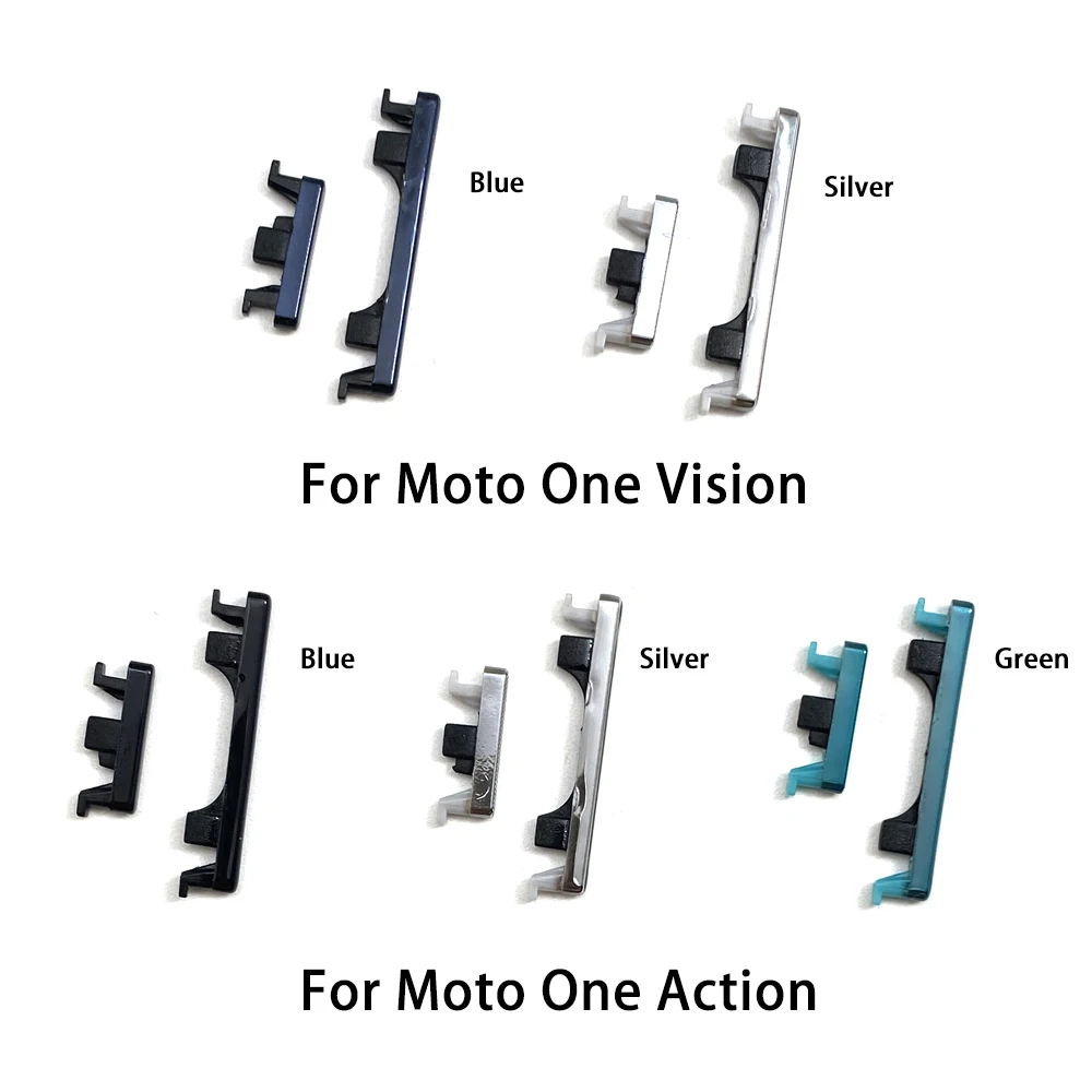 Tested For Motorola Moto One Fusion Plus Action Hyper Vision Macro X Play Side Keys Power and Volume Buttons Replacement Parts