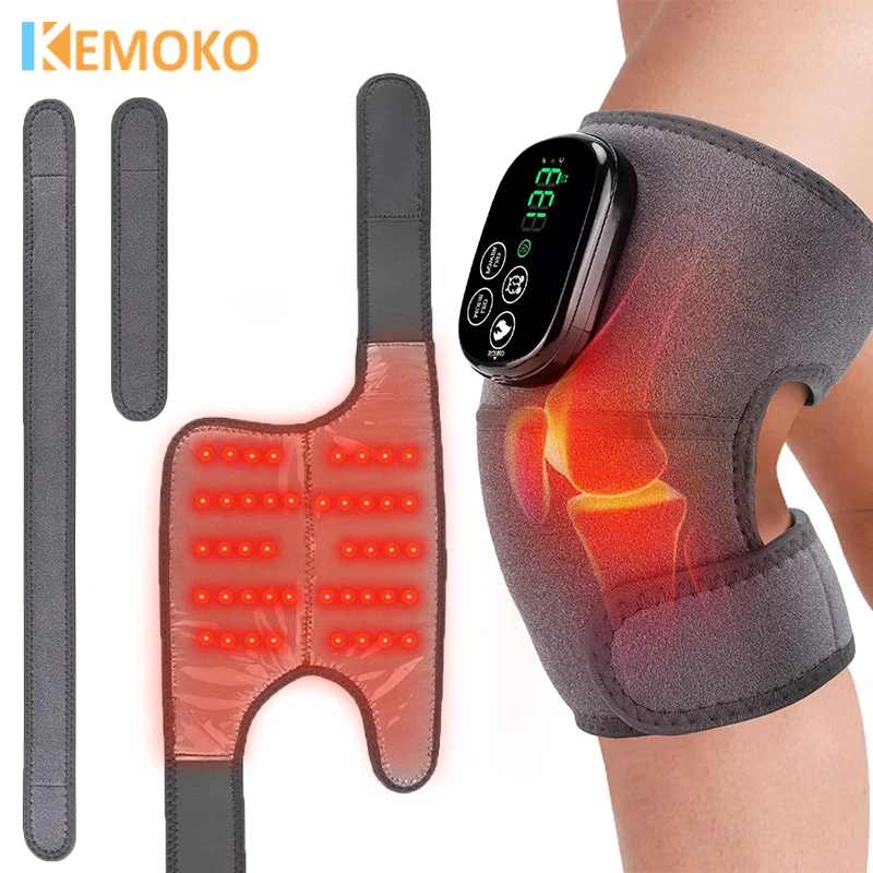 

Терапия красным светом, массажер для колена, горячий компресс, массажер 660 нм и 850 нм, инфракрасная световая терапия для расслабления мышц колена, локтя, плеч