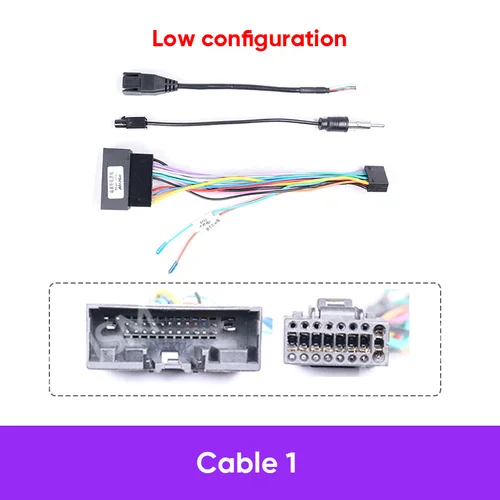 Imagen 2 del producto MAMSM para FORD Ecosport 2018 Radio de coche reproductor estéreo Android marco de carcasa de Fascia 2 Din unidad principal tablero cubierta Panel arnés de cableado