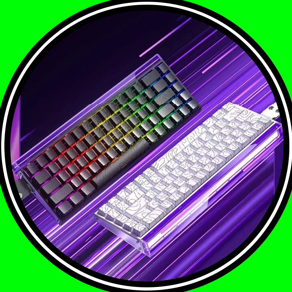 AULA Hero 68HE Magnetic Switch Keyboard Wired Gaming Keyboard 0.01mmRT 8000hz RGB Mechanical Keyboard 15 PC Accessories