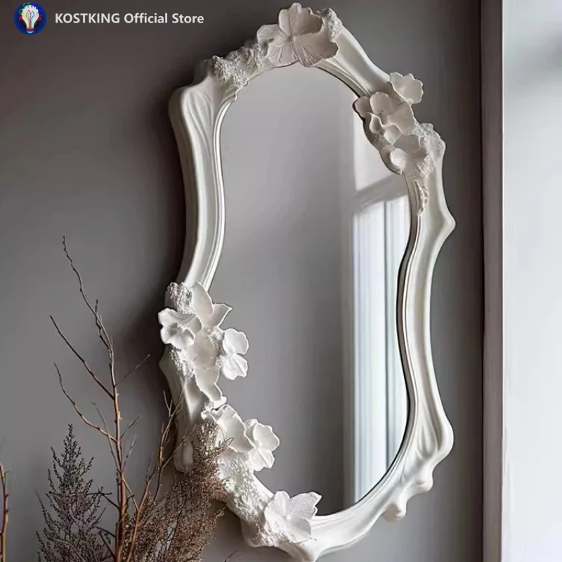 Mid century Vintage mirror designer furniture Villa living room bedroom foyer decoration makeup mirrors home decor items espelho