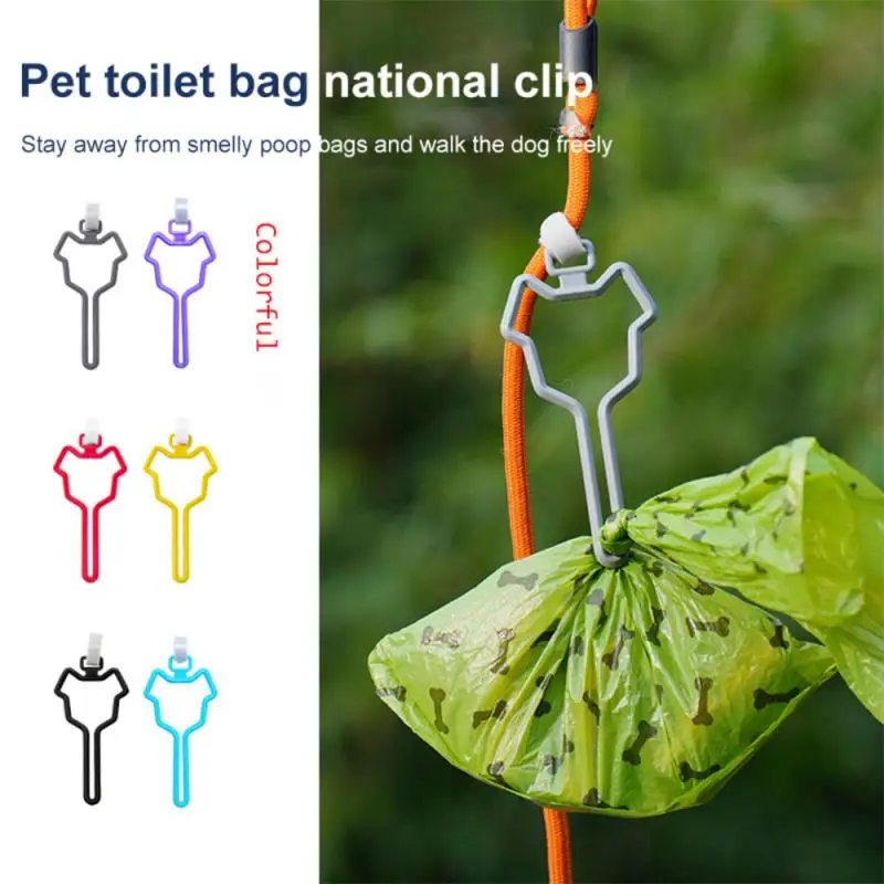 Poop Bag Dispenser Ease Of Use Pet Pet Supplies Trend Eco-friendly Shit Bag Dog Dung Bag Hands-free Clip Durable The Actual