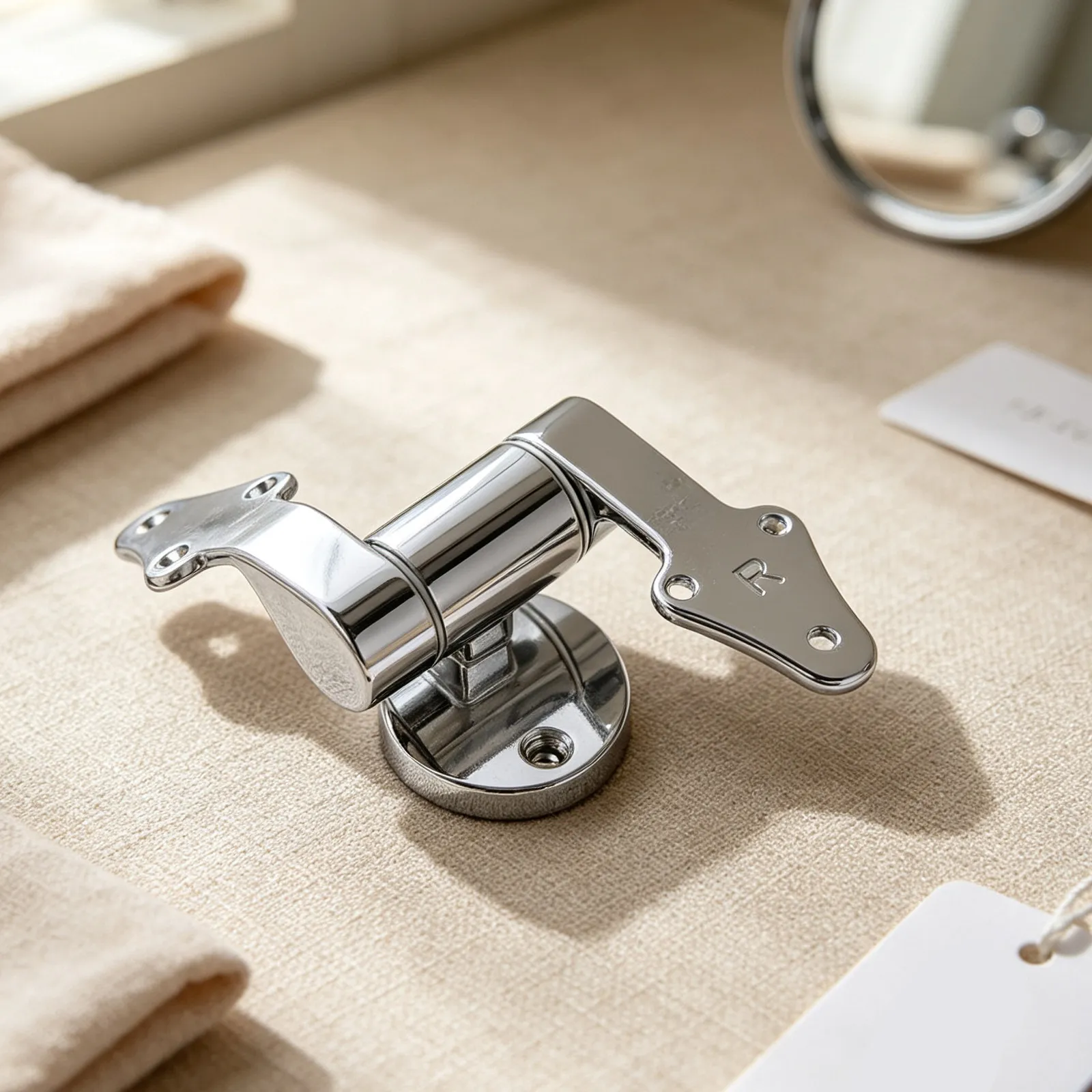 Premium Toilet Seat Hinges with Slow Close Damping System Rust Proof Zinc Alloy for Universal Fit Bathroom Renovation