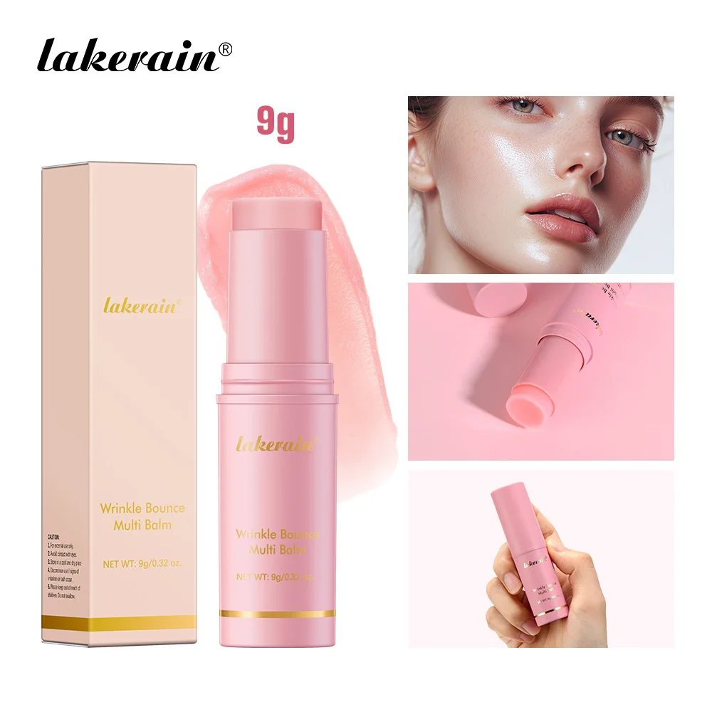 Pink Moisturizing Wrinkle Bounce Multi Balm Stick Facial Collagen Cream Reduce Fine Lines Radiate Skin Korean Cosmetics