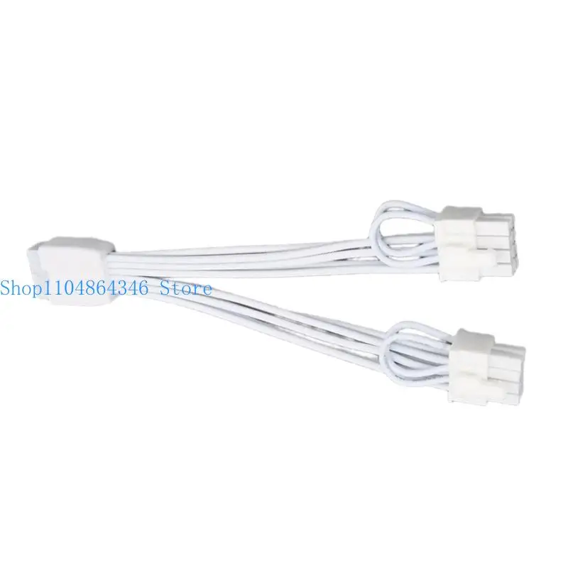 652F High Current 12+4Pin To Double 6+2 Pin GPU Power Splitter Cable With Reinforced Wire For ATX3.0 PCIe 5.0 Systems