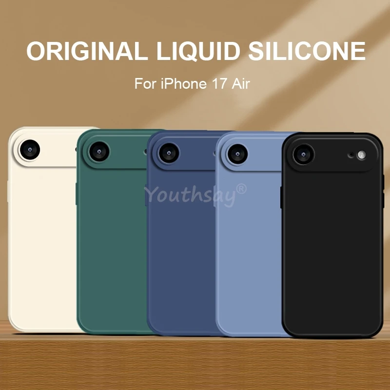 For iPhone 17 Air Case Liquid Silicone Plain Case For iPhone Air Cover TPU Anti-drop Phone Protector For iPhone 17 Pro Max Case - AliExpress 202192403 For iPhone 17 Air Case Liquid Silicone Plain Case For iPhone Air Cover TPU Anti-drop Phone Protector For iPhone 17 Pro Max Case - AliExpress 202192403